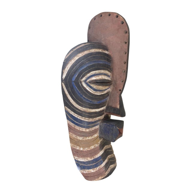 Large African Songye Kifwebe Wooden Mask 27.5" H For Sale - Image 4 of 8