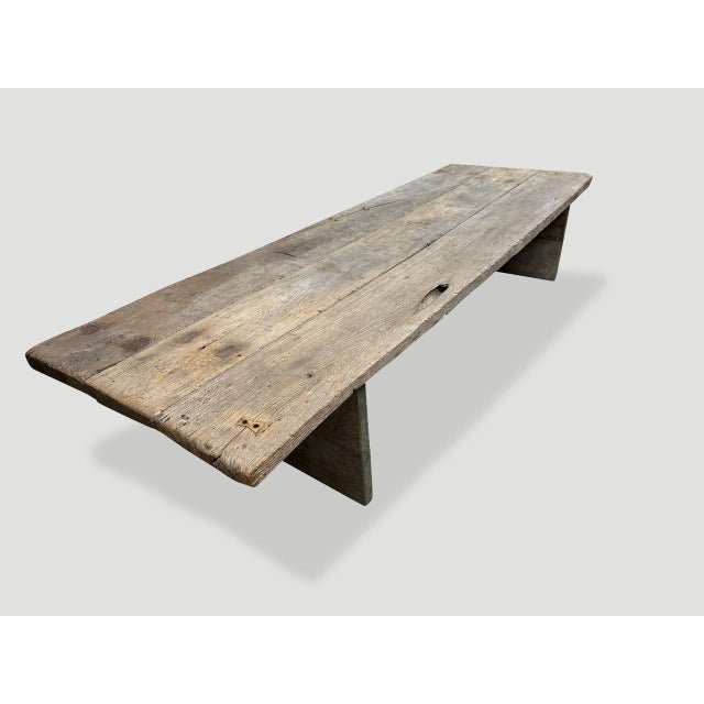 Andrianna Shamaris Wabi Sabi Teak Wood Coffee Table For Sale - Image 14 of 18