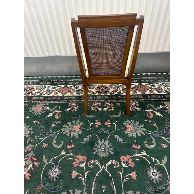 1970s Mid-Century Modern Danish Style Wood and Cane Chair by Drexel For Sale In New York - Image 6 of 8
