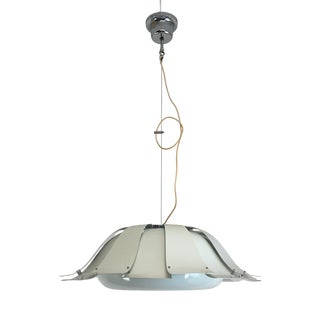White Pendant Lamp from Tronconi, Italy, 1970s For Sale