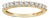 14K Yellow Gold Plated .925 Sterling Silver 1/2 cttw Shared Prong Set Brilliant Round-Cut Diamond 11 Stone Band Ring - Size 7 For Sale