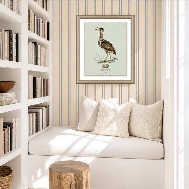 William Lewin 1789 Waterbirds Fine Art Gallery Board Print - The Bittern For Sale - Image 9 of 9
