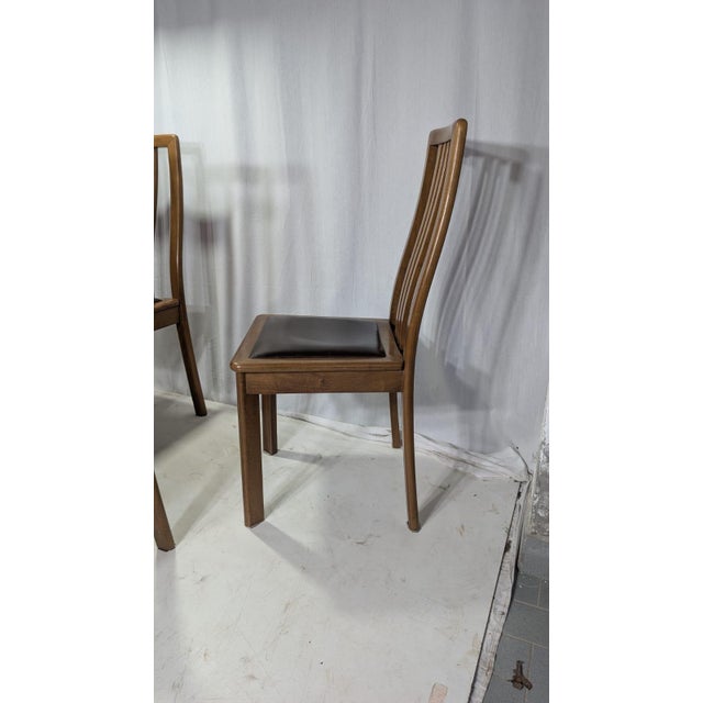 Wood Dining Chairs attributed to Mobil Girgi, 1970s, Set of 6 For Sale - Image 7 of 9