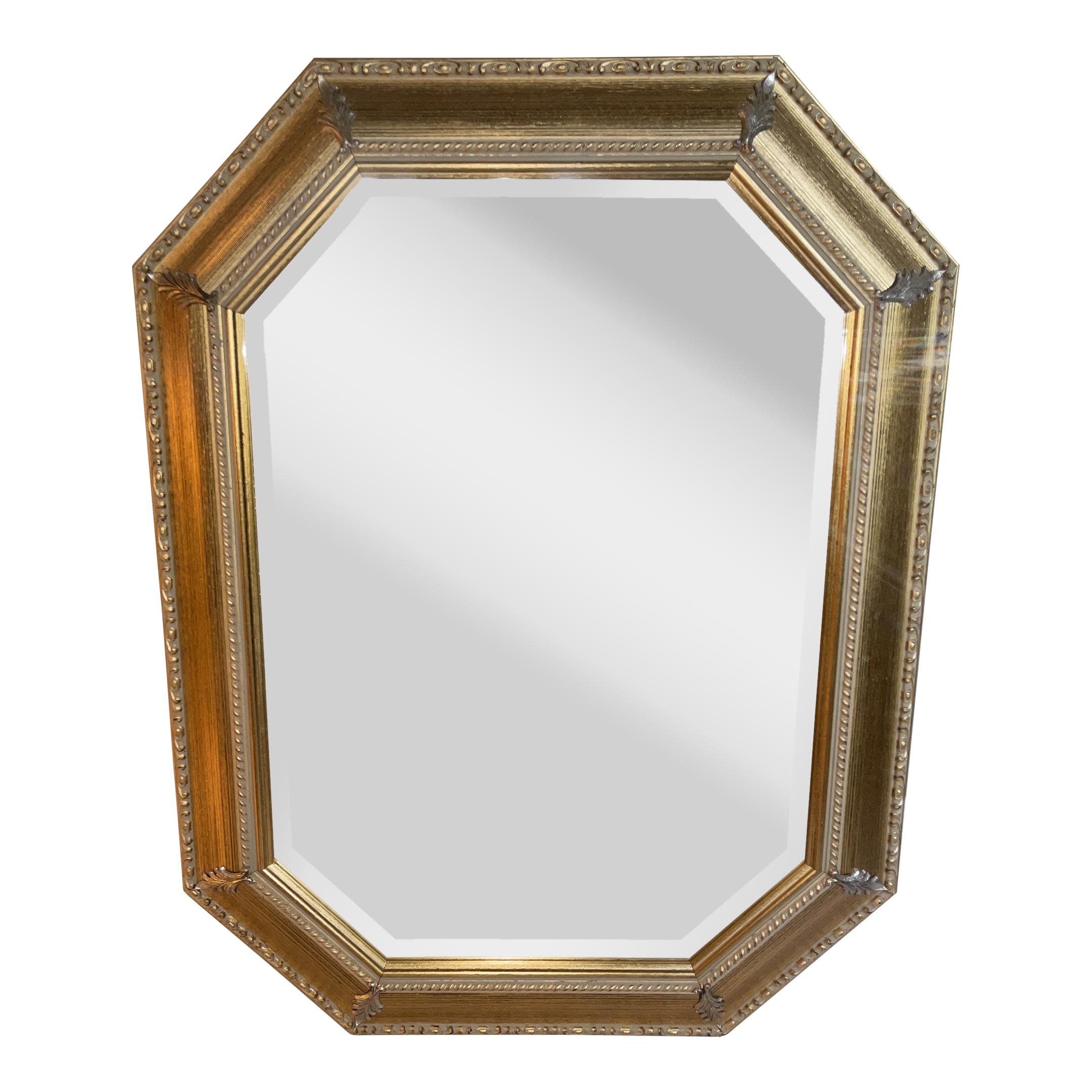 1990s Allegro Mirror Italy Made Bombay Company Beveled Edge | Chairish