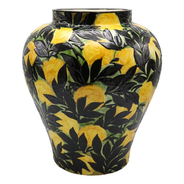 Lemons Art Deco Period Ceramic Vase Max Laeuger Germany 1921 For Sale