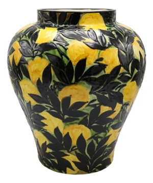 Lemons Art Deco Period Ceramic Vase Max Laeuger Germany 1921
