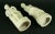 White 19th Century Couple of Musicians Flute & Mandolin Bisque Figurines- a Pair For Sale - Image 8 of 13