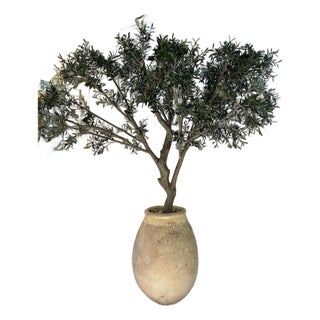 12-Foot Faux “Fruiting” Olive Tree For Sale