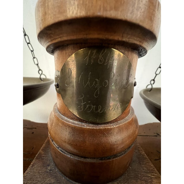 Wood 20th Century Wooden and Copper Scale For Sale - Image 7 of 13