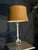 2000s Neoclassical Silver Fluted Column Table Lamp For Sale - Image 4 of 5