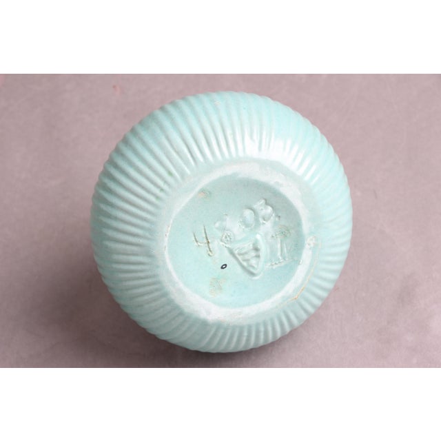 Turquoise Jug with Handle by Michael Andersen, 1940s For Sale - Image 6 of 8