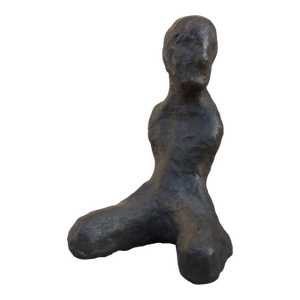 1994 Bronze Sculpture of Seated Man by Morgan Garwood