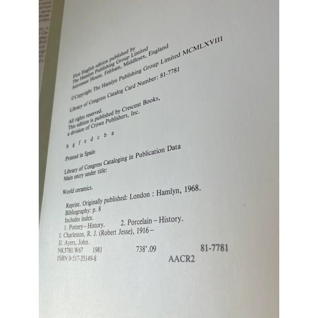1988 “World Ceramics” 1st English Edition Coffee Table Book For Sale In Dallas - Image 6 of 12
