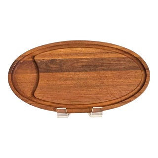 1970s Dansk Teak Wood Charcuterie Board For Sale