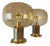 Table Lamp in Brass and Glass For Sale