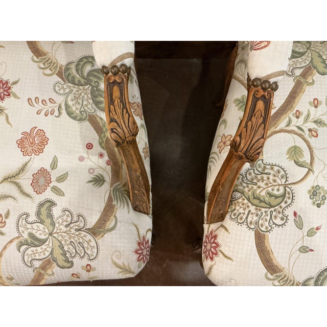 These classic chairs are very beautiful and equally comfortable with generous proportions. The upholstery is classic...