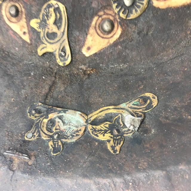 Grand Tour Early 20th Century Moroccan Kasriya Bowl With Inlaid Silver, Bronze, and Camel Bone For Sale - Image 3 of 6