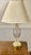 Glass Mid 20th Century Crystal and Gold Toned Vintage Table Lamp For Sale - Image 7 of 12