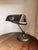 Antique 1920s S. Robert Schwartz & Bro. Art Deco Banker’s Desk Lamp With Green Cullet Glass Jewel For Sale - Image 4 of 5