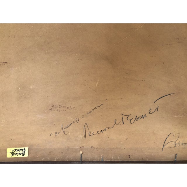 Percival Pernet, The Level Crossing and Salève, Oil on Wood, 1950s, Framed For Sale - Image 10 of 12