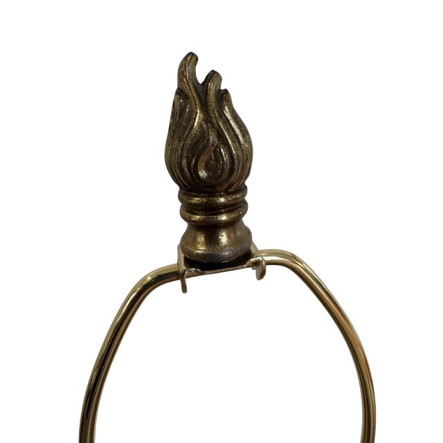 Metal Tall 32” Solid Brass Column Lamps – Vintage Neoclassical Statement Pair For Sale - Image 7 of 10