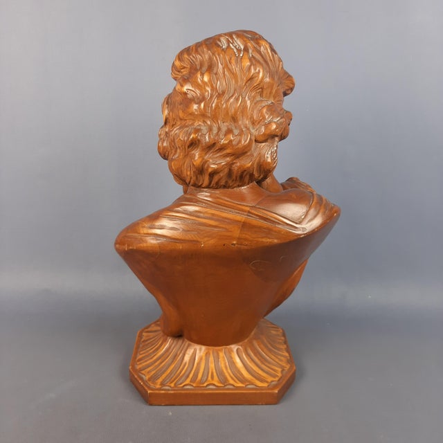 1960s Carved Wooden Sculpture of Mother with Child, Italy, 1960s For Sale - Image 5 of 16