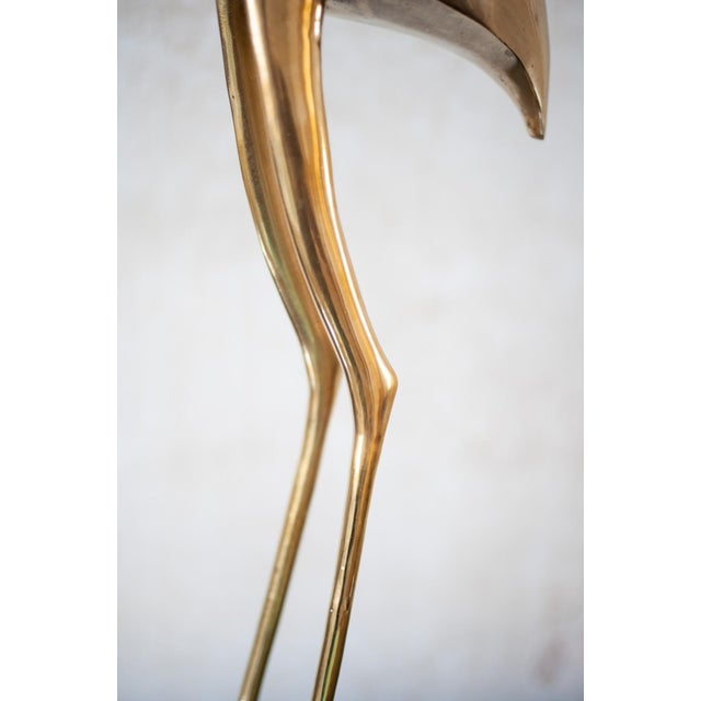 Flamingo Sculpture, 1970s, Brass, in Good conditions. Designed 1970 to 1979