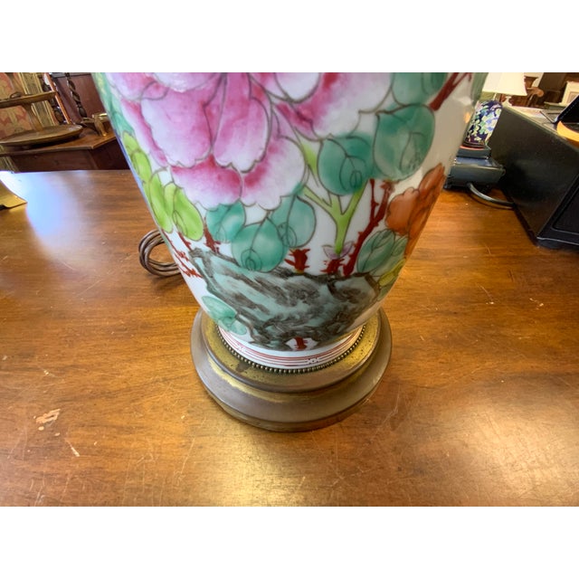 Mid 20th Century 20th Century Chinese Chinoiserie Lamp For Sale - Image 5 of 11