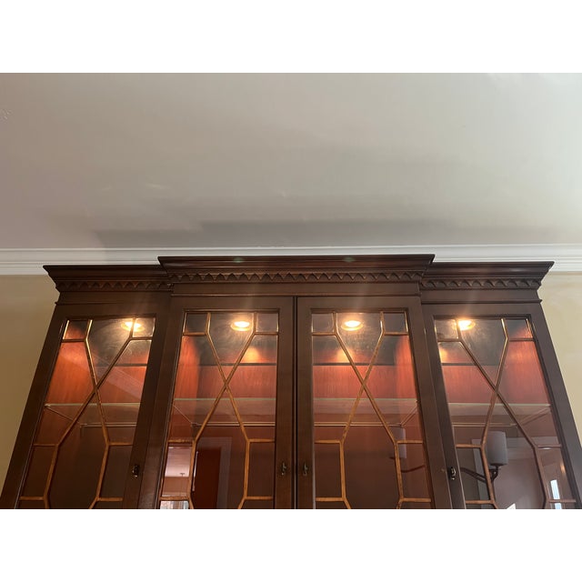 Brown Mahogany Chippendale China Deck and Buffet For Sale - Image 8 of 16