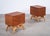 1960s Teak Bedside Tables with Oak Frame, Denmark, 1960s, Set of 2 For Sale - Image 5 of 13