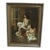 1980s Large Timeless Treasures Gold Gilt Carved Bathing Ladies Women Oil Painting For Sale