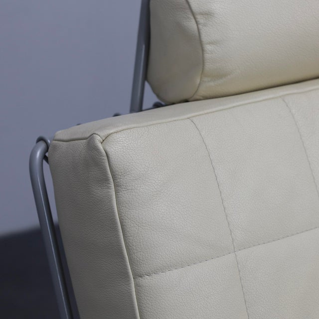 Metal Vintage Volare Leather Lounge Chair by Jan Armgardt for Leolux, 1990s For Sale - Image 7 of 9
