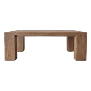 Beam XL Dining Table by Bloom Home Inc, Rustic Reclaimed Elm Design 86" For Sale