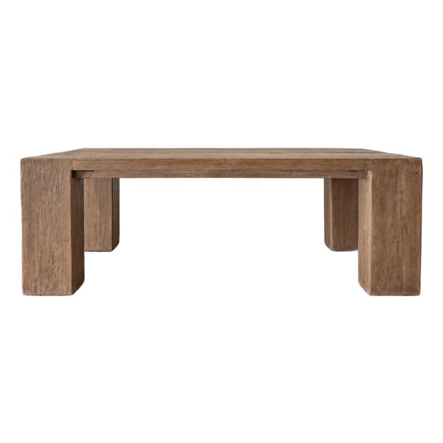 Beam XL Dining Table by Bloom Home Inc, Rustic Reclaimed Elm Design 86" For Sale