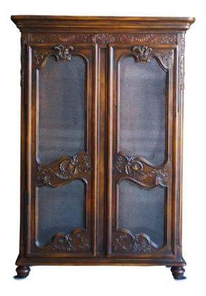 1990s French Provincial Style Cabinet