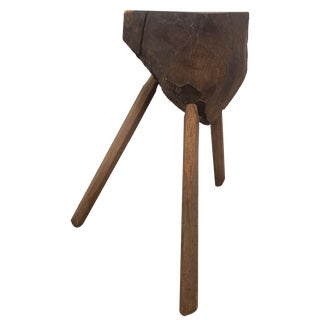 Brutalist Brown Butchers Block For Sale