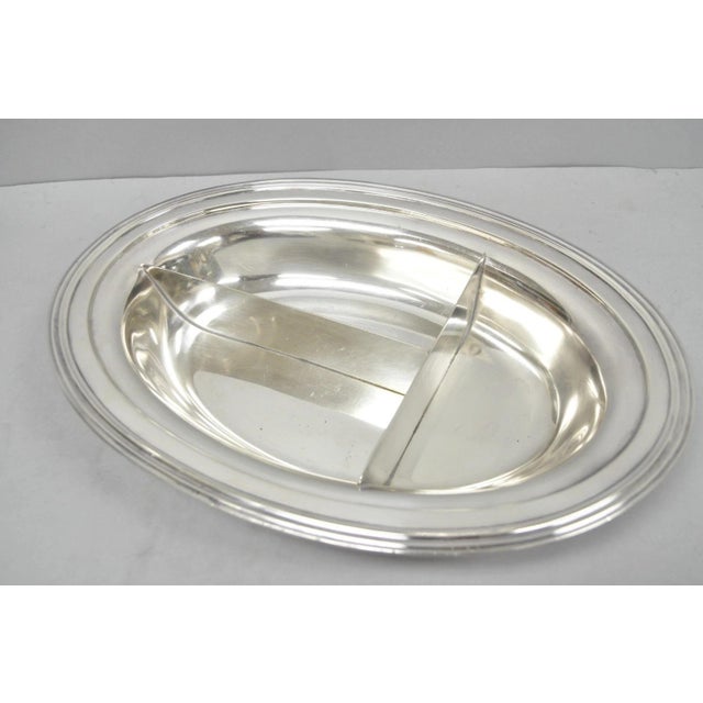 Vintage Wallace N6706 Silver Plated Large Oval 15" Covered Serving Dish For Sale - Image 10 of 16