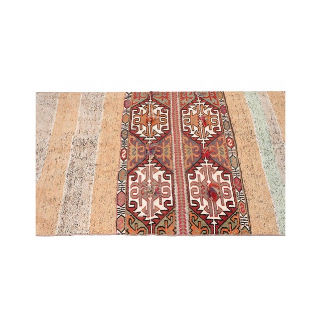 1960s Vintage Decorative Small Kilim Rug - 2`11″ X 5`1″ For Sale - Image 5 of 6