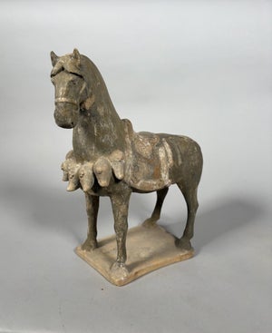 Sculpture of a Mingqi warhorse, China, Tang Dynasty (618-907)