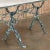 19th Century French Cast Iron Cafe Table ~ Sofa Table With Carrara Marble For Sale - Image 10 of 13