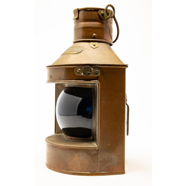 1902 Copper Starboard Ship Lantern by Tung Woo For Sale - Image 9 of 13