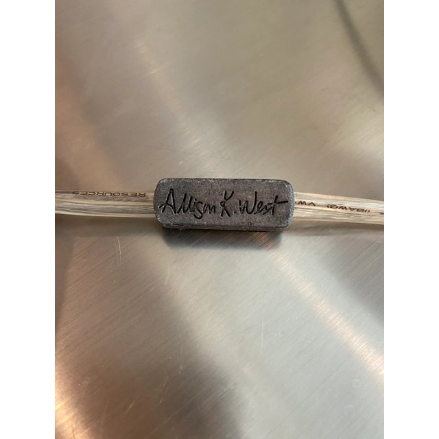 Allison K West Mother of Pearl Thumbprints Table Lamp M For Sale - Image 11 of 13