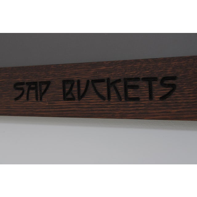 Brown Kathleen West Sap Buckets Arts & Crafts Oak Framed Print For Sale - Image 8 of 15
