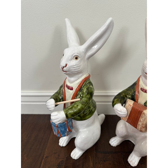 Mid 20th Century Ceramic Bunnies - A Pair For Sale - Image 9 of 13