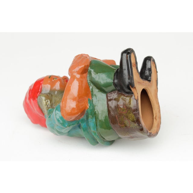 Terracotta Garden Gnome by Clemens Spang, 1960s For Sale - Image 9 of 10