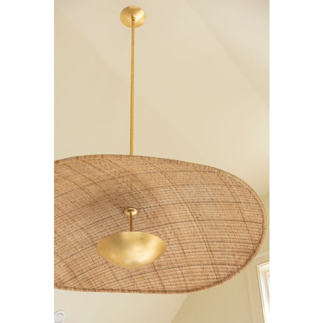 Hudson Valley Lighting Shiloh 51.75 in. 1 Light Pendant in Vintage Gold Leaf Finish For Sale - Image 9 of 11
