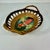 Wood 1950s Vintage Mexican Folk Art Original Feather Mixed Media Acrylic Bird Painting With Basket Frame For Sale - Image 7 of 14