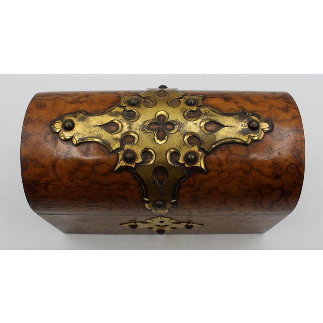 Wood C. 1865 English Gothic Revival Box For Sale - Image 7 of 8