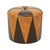 Vintage Round Pouf in Two-Tone Skai, 1960s For Sale - Image 6 of 12