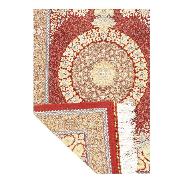 Traditional Pasargad DC Exquisite Design Paris Palace Fine Power Loom V.Silk Rug For Sale - Image 3 of 3